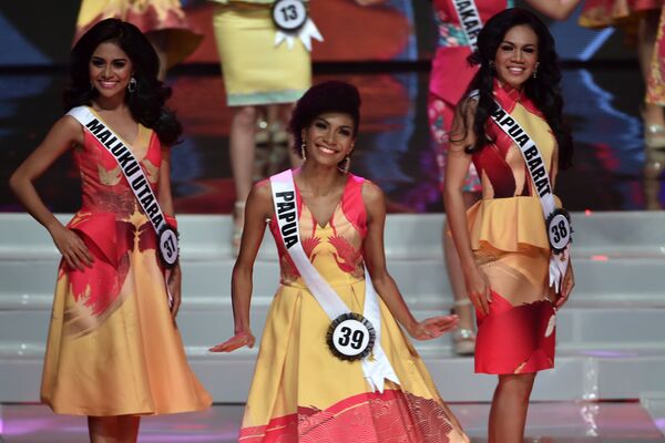 Participantes do concurso Miss Indonésia 2018 em Jacarta - Sputnik Brasil
