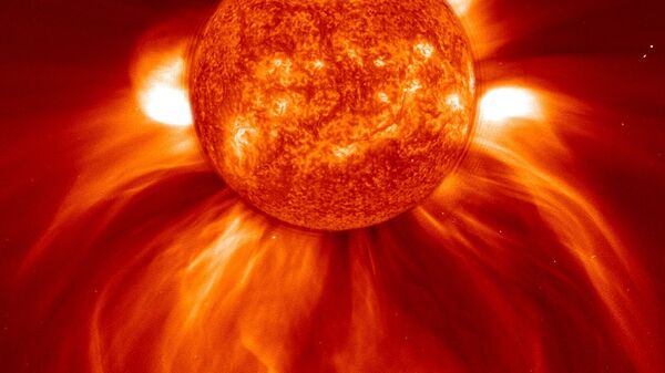Erupção solar (imagem ilustrativa) - Sputnik Brasil