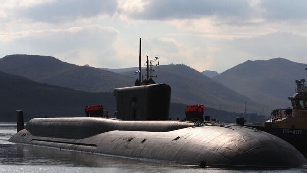 Um submarino russo no mar de Okhotsk - Sputnik Brasil