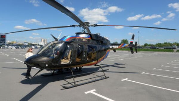 Helicóptero Bell 407 GX chega para a HeliRussia 2015. Fabricante norte-americano Bell Helicopter apresentará o novo modelo. - Sputnik Brasil