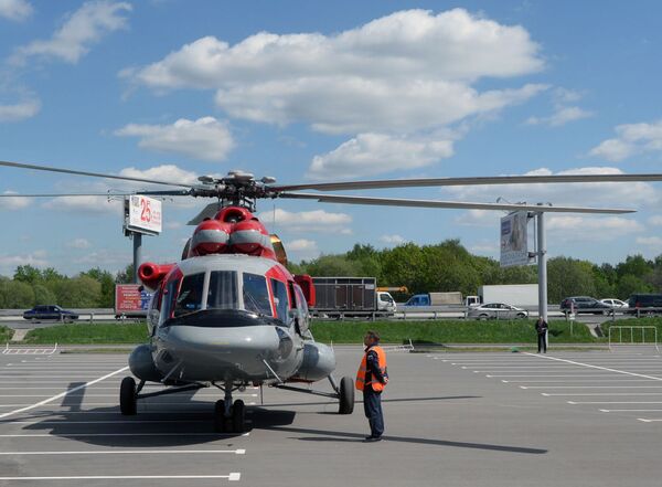 O Mi-171 E (Mi-8 AMT), que chegou a participar da exposição em Moscovo HeliRussia 2015 - Sputnik Brasil