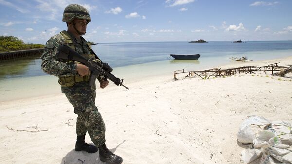 Forças navais da China nas ilhas Spratly - Sputnik Brasil