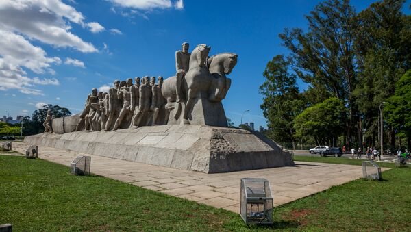 Monumento às bandeiras, em São Paulo - Sputnik Brasil