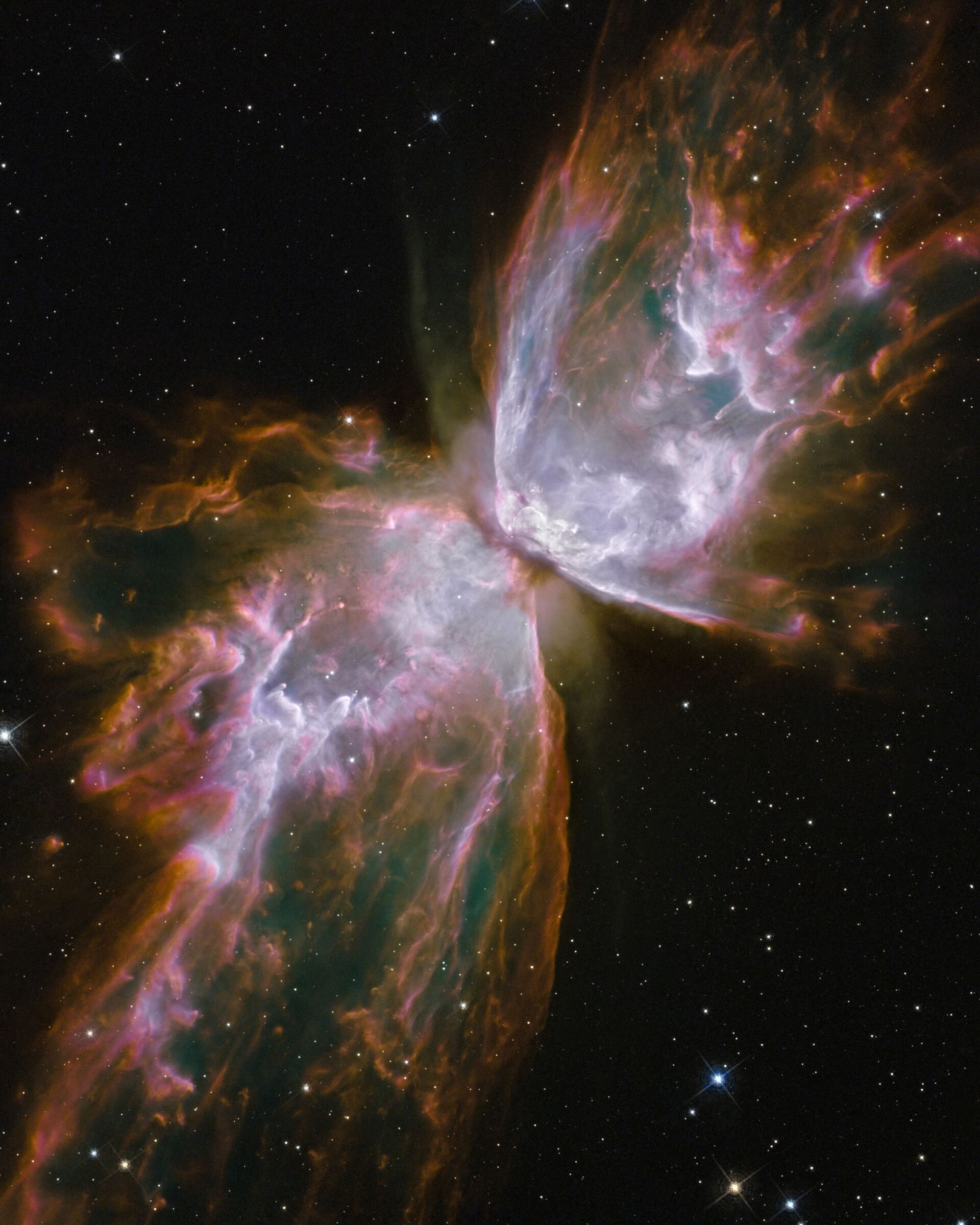 Nebulosa planetária bipolar NGC6302 também é conhecida sob o nome de Mariposa e se situa na constelação de Escorpião - Sputnik Brasil, 1920, 26.12.2022
