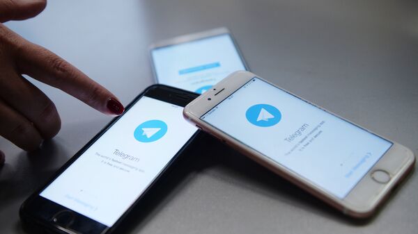 Aplicativo Telegram instalado nos smartphones  - Sputnik Brasil