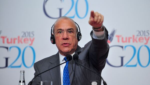 O secretário-geral da OCDE, Angel Gurría - Sputnik Brasil