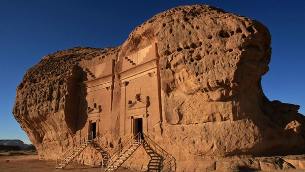 O Sítio Arqueológico Madaim Salé é uma antiga cidade localizada a norte de Hejaz, Arábia Saudita - Sputnik Brasil