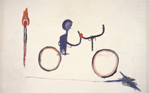 Untitled (Bicyclist), circa 1984/Jean-Michel Basquiat (1960-1988) - Sputnik Brasil
