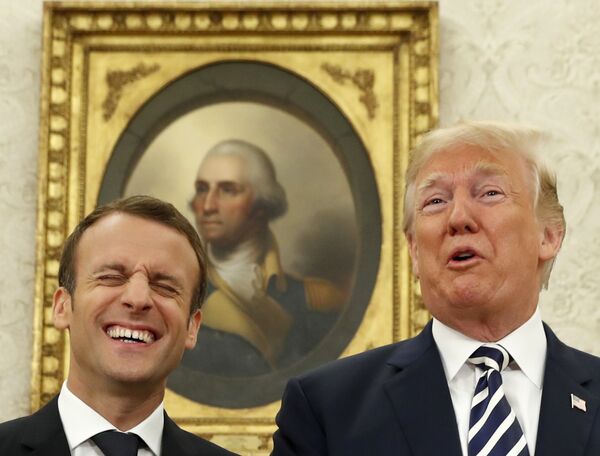 Apesar de posições antagônicas em questões como a mudança climática, Trump e Macron formam uma amizade improvável. Confira alguns dos melhores momentos. - Sputnik Brasil