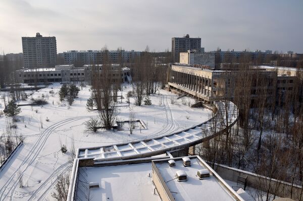 Cidade fantasma ucraniana Pripyat no inverno - Sputnik Brasil