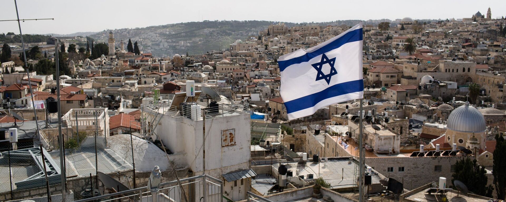 Bandeira de Israel em Jerusalém (imagem referencial) - Sputnik Brasil, 1920, 25.10.2023