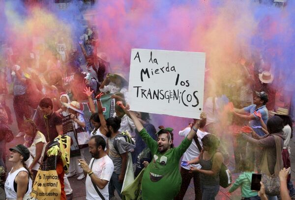 Manifestações contra os alimentos transgênicos no México. - Sputnik Brasil