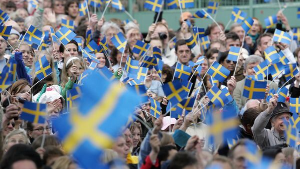 Manifestação política na Suécia. - Sputnik Brasil