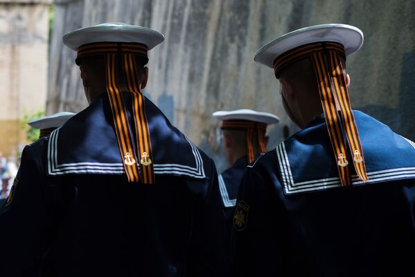 Marinheiros da Frota do Mar Negro, cujo objetivo é garantir a segurança das fronteiras meridionais da Rússia e das regiões do mar Negro e Mediterrâneo - Sputnik Brasil