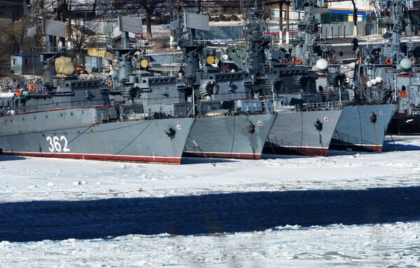 Navios da classe Albatros da Frota do Pacífico em Vladivostok - Sputnik Brasil