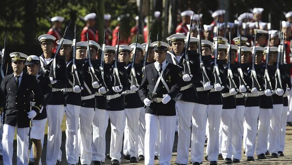 Desfile de tropa da Marinha em Brasília - Sputnik Brasil
