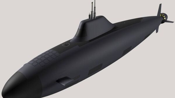Submarino nuclear de 5ª geração do projeto Khaski - Sputnik Brasil