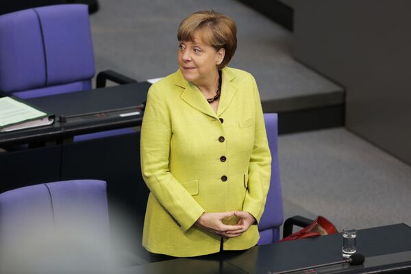 A chanceler alemã Angela Merkel em Berlim. - Sputnik Brasil