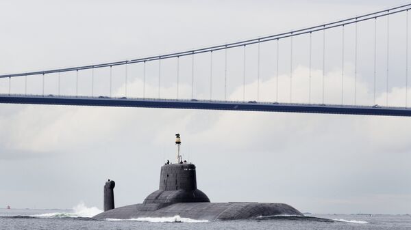 Submarino nuclear russo Dmitry Donskoi (foto de arquivo) - Sputnik Brasil