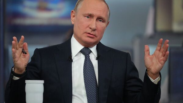 Linha Direta com o presidente russo Vladimir Putin, 7 de junho de 2018 - Sputnik Brasil