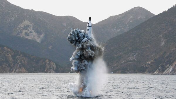Teste nuclear da Coreia do Norte (foto de arquivo) - Sputnik Brasil