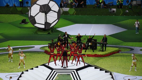 Cerimônia de abertura da Copa 2018 no estádio moscovita Luzhniki, 14 de junho de 2018 - Sputnik Brasil