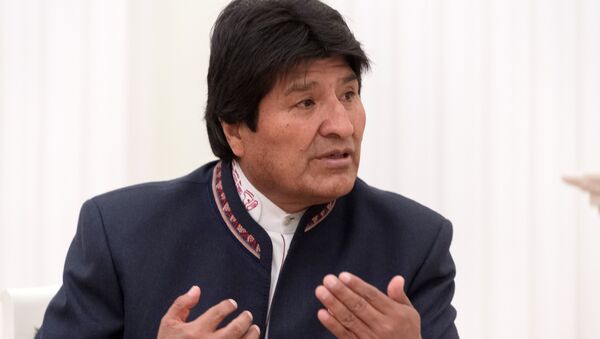 Evo Morales, presidente da Bolívia, em Moscou - Sputnik Brasil