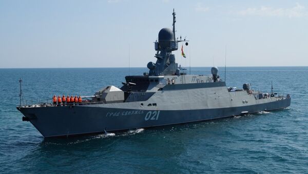 Corveta da Marinha russa Grad Sviyazhsk do projeto Buyan-M - Sputnik Brasil