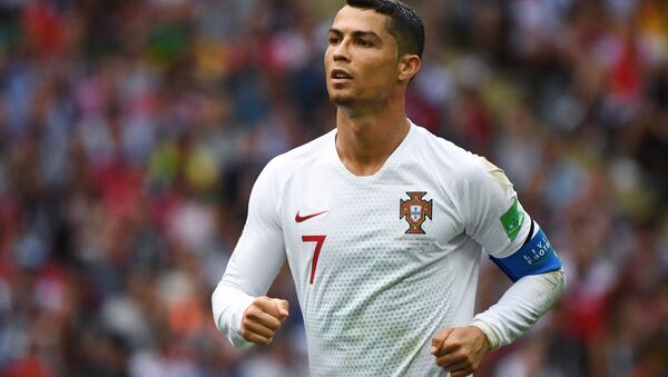 Cristiano Ronaldo durante jogo Portugal-Marrocos em 20 de junho de 2018 em Moscou - Sputnik Brasil