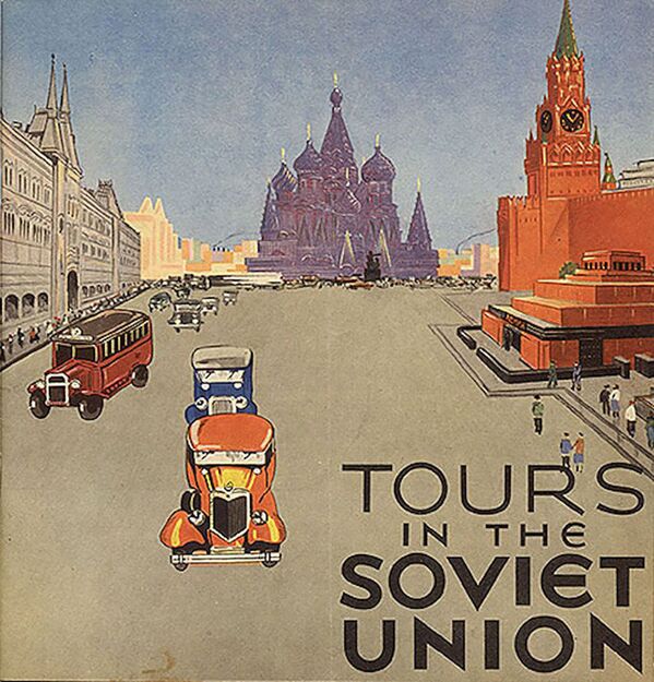 Panfleto soviético intitulado Viagens turísticas à URSS, datado de 1932 - Sputnik Brasil
