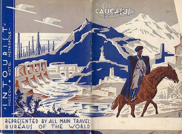 Panfleto turístico intitulado Visitem o Cáucaso, datado de 1931 - Sputnik Brasil