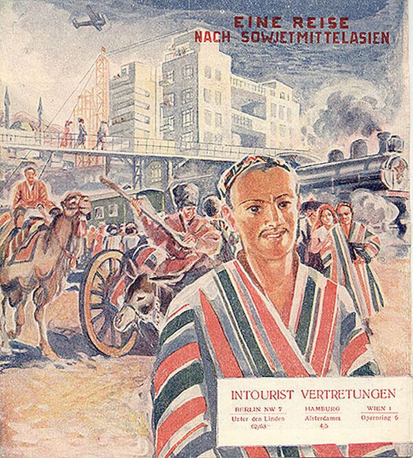 Panfleto turístico intitulado Eine Reise nach Sowjet-mittelasien (Viagem à Ásia Central Soviética em alemão), datado de 1933 - Sputnik Brasil
