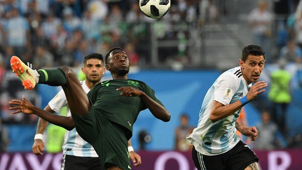Nigéria e Argentina fizeram um jogo emocionante em São Petersburgo nesta terça-feira - Sputnik Brasil