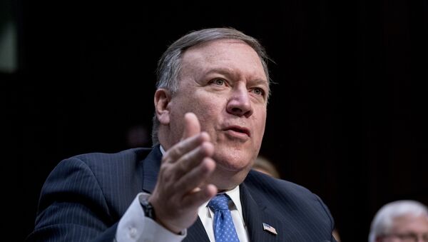 CIA Director Mike Pompeo speaks at a Senate Select Committee on Intelligence hearing on worldwide threats, Tuesday, Feb. 13, 2018, in Washington. - Sputnik Brasil