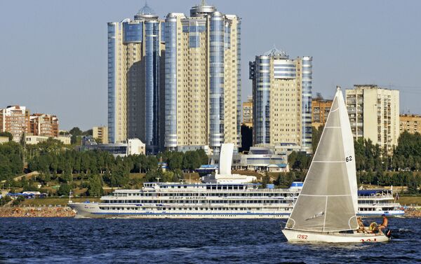 Complexo residencial na margem do rio Volga em Samara - Sputnik Brasil