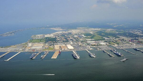 Base naval da Frota do Atlântico da Marinha dos EUA, Norfolk, EUA - Sputnik Brasil