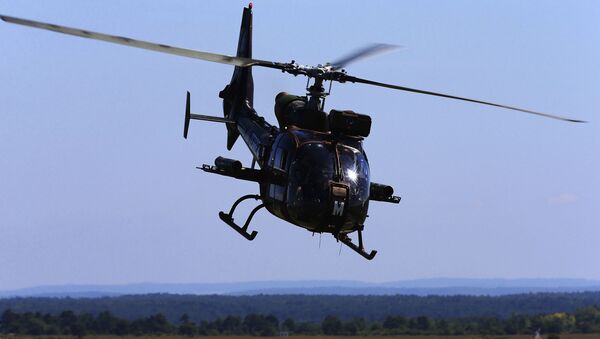 Helicóptero Gazelle da Força Aérea francesa - Sputnik Brasil