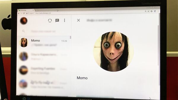 Conta 'Momo' no aplicativo de mensagens instantâneas WhatsApp - Sputnik Brasil