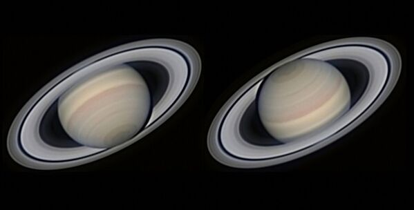 Saturno magnífico por Avani Soares. A fotografia em alta resolução mostra o segundo maior planeta do Sistema Solar em vários ângulos - Sputnik Brasil