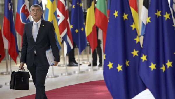 Andrej Babi chega na cúpula da União Europeia em Bruxelas, em junho de 2018. - Sputnik Brasil