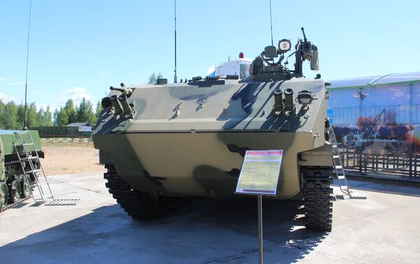 BTR-MDM Rakushka na exposição dos armamentos durante o concurso Desantny Vzvod (Pilotão de Desembarque), em Pskov - Sputnik Brasil