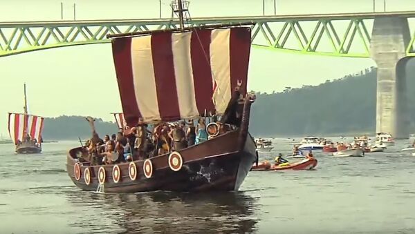 Festival de Romaria Viking em Catoira, Espanha; agosto de 2018 - Sputnik Brasil
