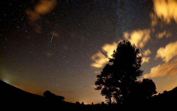 Estrelas no céu sobre a Alemanha durante a chuva de meteoros - Sputnik Brasil