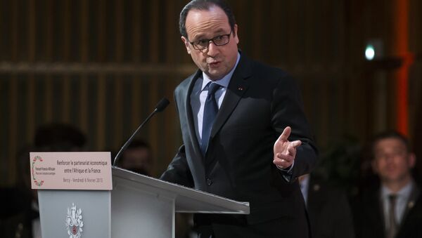 François Hollande, presidente da França - Sputnik Brasil