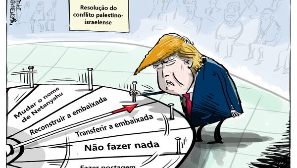 Quando a roleta de Trump trava em Israel - Sputnik Brasil
