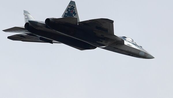 Caça russo da quinta geração Su-57  - Sputnik Brasil