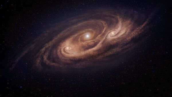 Imagem ilustrativa da galáxia COSMOS-AzTEC- 1 - Sputnik Brasil