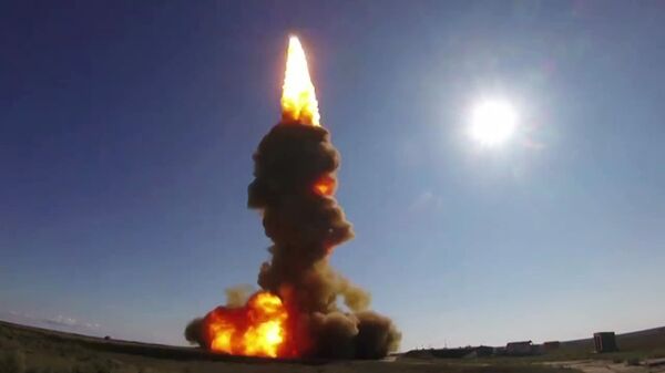 Momento exato do lançamento de míssil interceptador russo (imagem referencial) - Sputnik Brasil