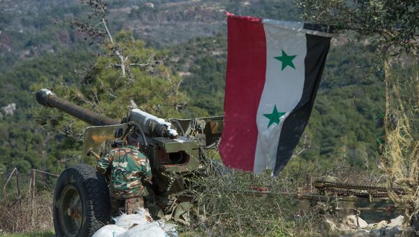 Exército sírio na província de Idlib - Sputnik Brasil