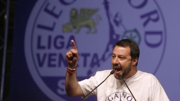 Matteo Salvini, atual ministro do Interior da Itália - Sputnik Brasil